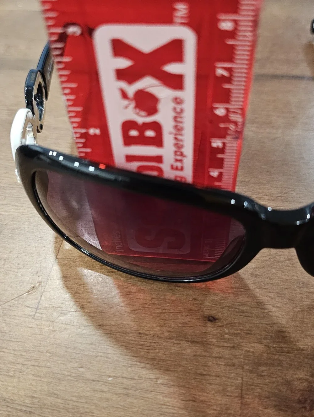 Brighton Handmade Express Yourself Black Frame Sunglasses Oval Oversized Links